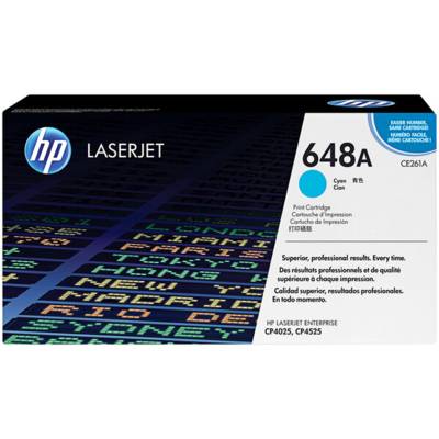 HP 648A Cyan Original LaserJet Toner Cartridge
