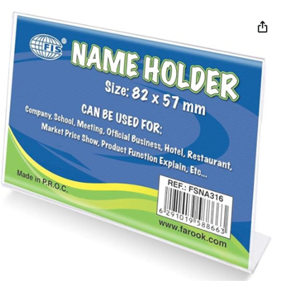 Name Holder 1x1s (FSNA316) 182x70m