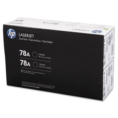 HP 78A 2-pack Black Original LaserJet Toner Cartridges