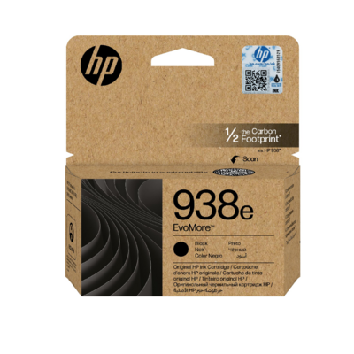 HP 938e EvoMore Black Original Ink Cartridge