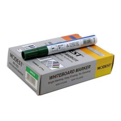 Modest Ms822, White Board Marker Bullet Tip,Green ,12/Pack
