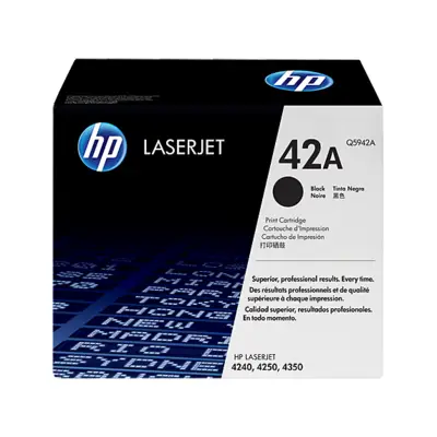HP 42A Black Original LaserJet Toner Cartridge