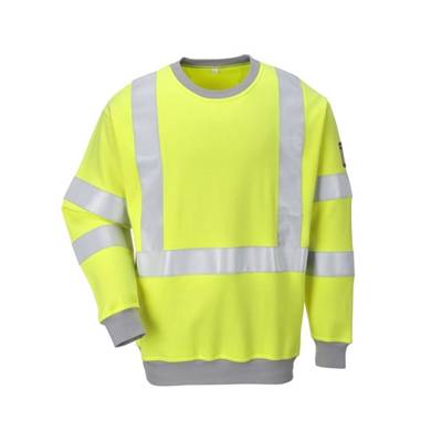 Flame Resistant Anti-Static Hi-Vis Sweatshirt