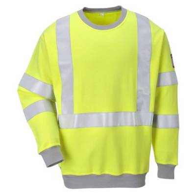 FR72 - Flame Resistant Anti-Static Hi-Vis Sweatshirt