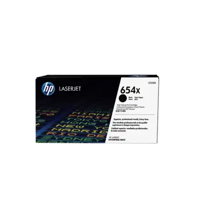 HP 654X High Yield Black Original LaserJet Toner Cartridge