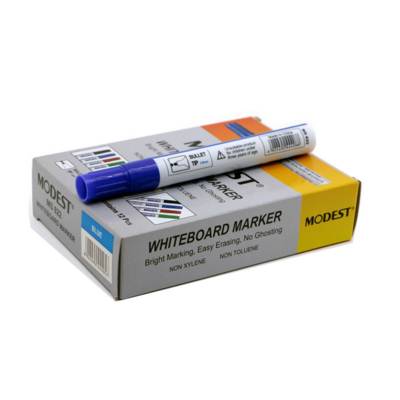 Modest Ms822, White Board Marker Bullet Tip,Blue ,12/Pack