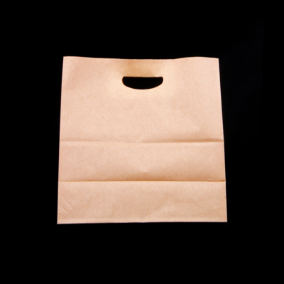 Papr Brown Die Cut Hndle Bag 28X28Cm 500 Pieces