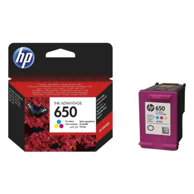 HP 650 Tri-color Original Ink Cartridge