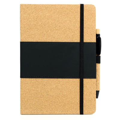 Cork notebook with pen