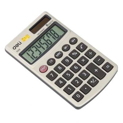 Deli E1120 8 Digit Dual Power Calculator