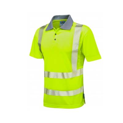 Leo Workwear WOOLACOMBE – ISO 20471 Class 2 Coolviz Plus Polo Shirt P03-Y