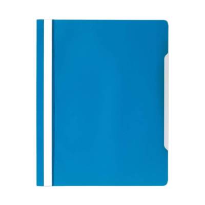Modest Plastic File A4, Clear View, 2570, Mod T6, Blue,50/Pack