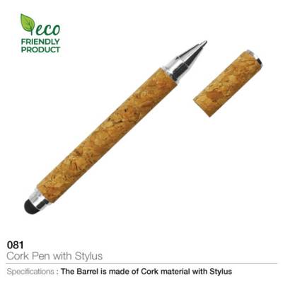 Cork Pens with Stylus