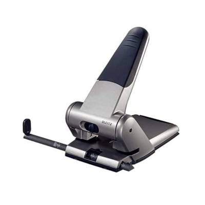 Leitz 5180 Heavy Duty Hole Punch, Black/Silver
