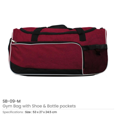 Maroon Colour Gym Bags