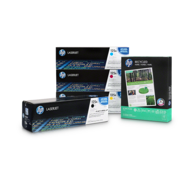 HP 125A 3-pack Cyan/Magenta/Yellow Original LaserJet Toner Cartridges