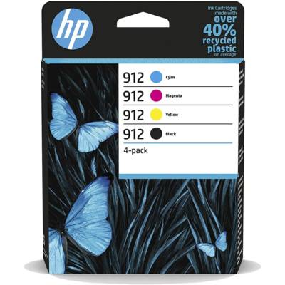 HP 912 4-pack Black/Cyan/Magenta/Yellow Original Ink Cartridges
