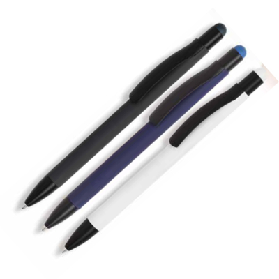TOuCH ALUMINIM PEN. BLACK  BLUE WHITE