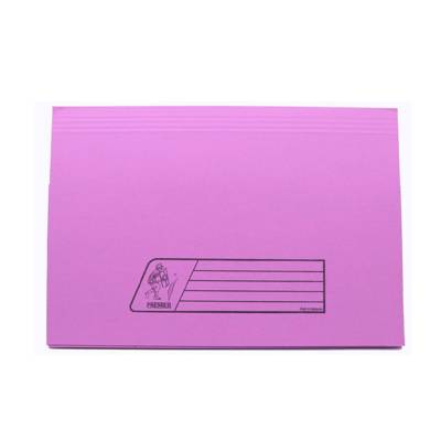 Premier Document Wallet File Folder, F4, 300Gsm, Pink,10/Pack