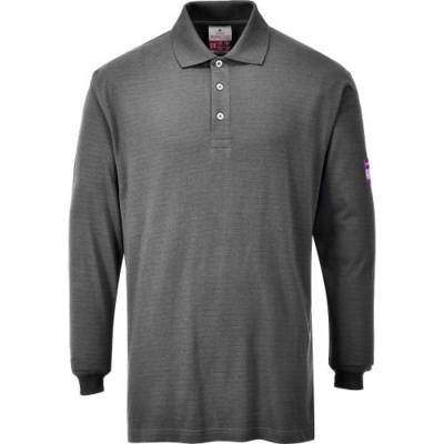 FR10 - Flame Resistant Anti-Static Long Sleeve Polo Shirt