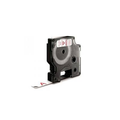 Dymo 45015, D1 Label Tape,12Mm X 7 Meter, Red On White