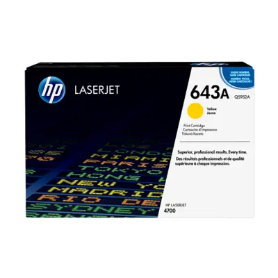 HP 643A Yellow Original LaserJet Toner Cartridge