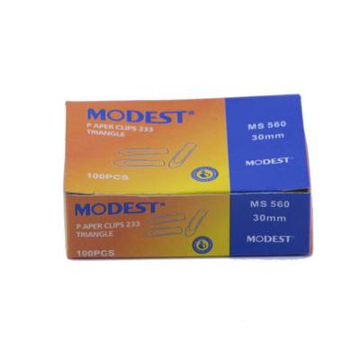 Modest Ms560  Paper Clip Steel ,30Mm , 100Pcs/Pack