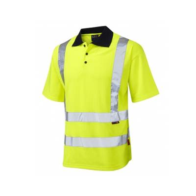 Leo Workwear CROYDE – ISO 20471 Class 2 Comfort Polo Shirt P01-Y