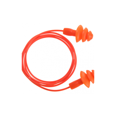 EP04 - Reusable Corded TPR Ear Plug ( 50 pairs)