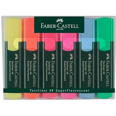 Highlighter - Assorted - 1x6s - Faber Castell