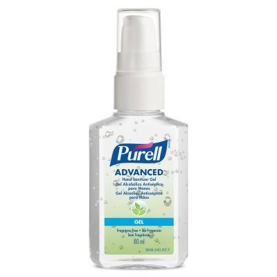 Purell Advanced Hand Sanitizer Gel 60ml, Portable Pump Bottle