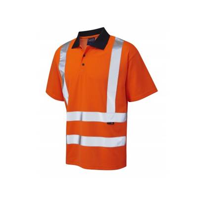 Leo Workwear CROYDE – ISO 20471 Class 2 Comfort Polo Shirt P01-O
