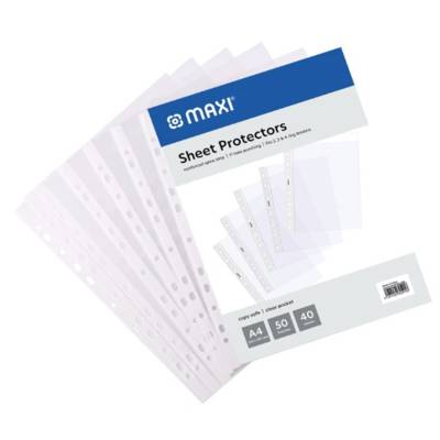 Punched Sheet Protector A4 60gsm - 1x100s - Maxi