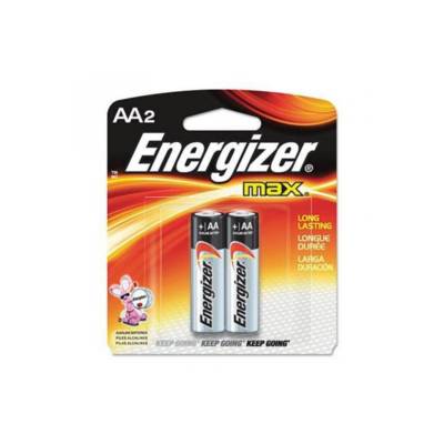 Energizer Alkaline Battery, Aa, 2/Pack