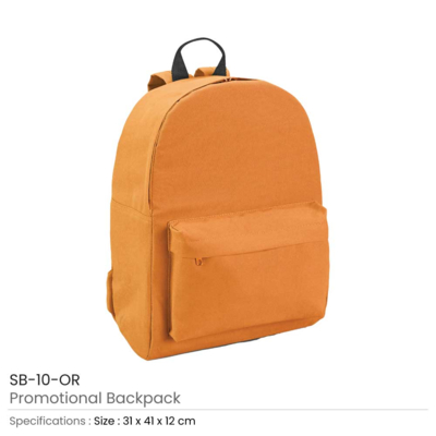 Promotional Orange Backpacks