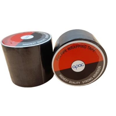 APAC PVC Pipe Wrapping Tape Black 3 Inches x 50 Feet 40 Rolls/Ctn