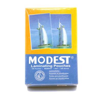 Modest Ms527 ,Laminating Pouch Film, 125 Micron, Id Size, 60 X 90Mm,100/Pack