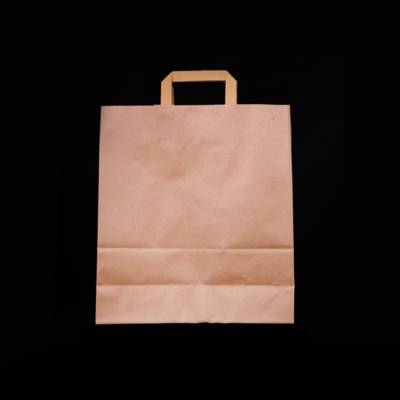Paper Bag Brown Flat Handle 29X15X29Cm 250 Pieces