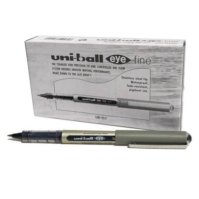 Uni Ball  Eye Fine Ub-157, Roller Ball Pen,Black,12/Pack