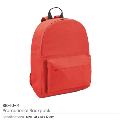 Promotional Red Backpacks
