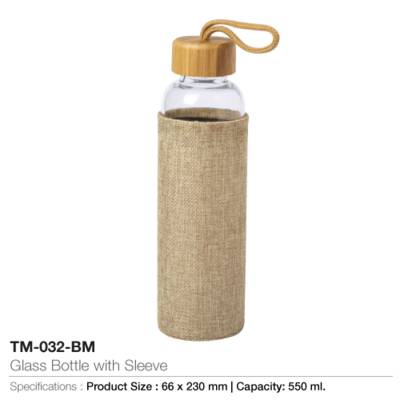 Glass Bottle with Sleeve