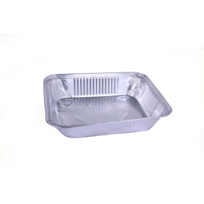 Aluminium Container Base With Lid 327X264X58Mm 100 Pieces
