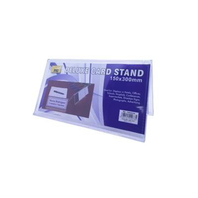 Psi Deluxe Card Stand Clear, 150X300Mm