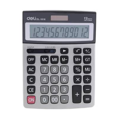 Deli E1616 12 Digit Desk Top Calculator