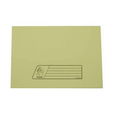Premier Document Wallet File Folder, F4, 300Gsm, Yellow,10/Pack