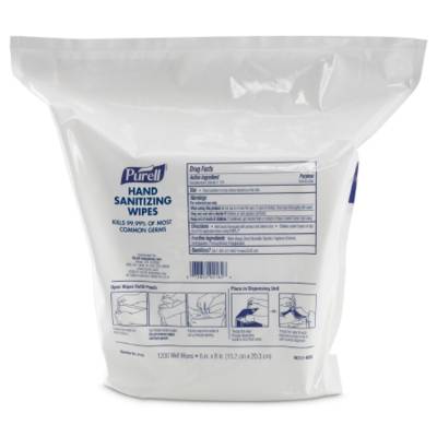 PURELL® Hand Sanitizing Wipe 1,200 Count Refill Pouch, compatible with PURELL dispenser