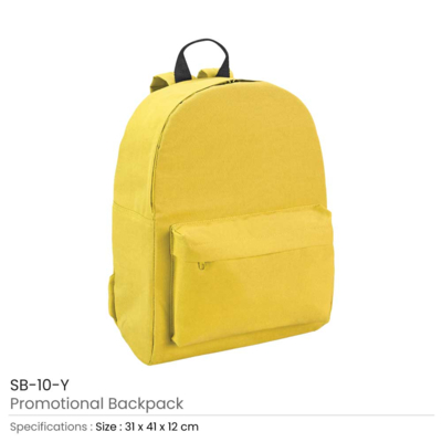 Promotional Yellow Backpacks