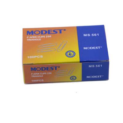 Modest Ms561 Paper Clip Steel Triangle, 50Mm , 100Pcs/Pack