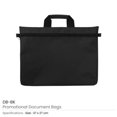 Document Bag - Black Colour