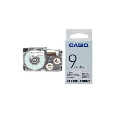 Casio Xr-9We1 Label Tape Cassette, 9Mm , Black On White